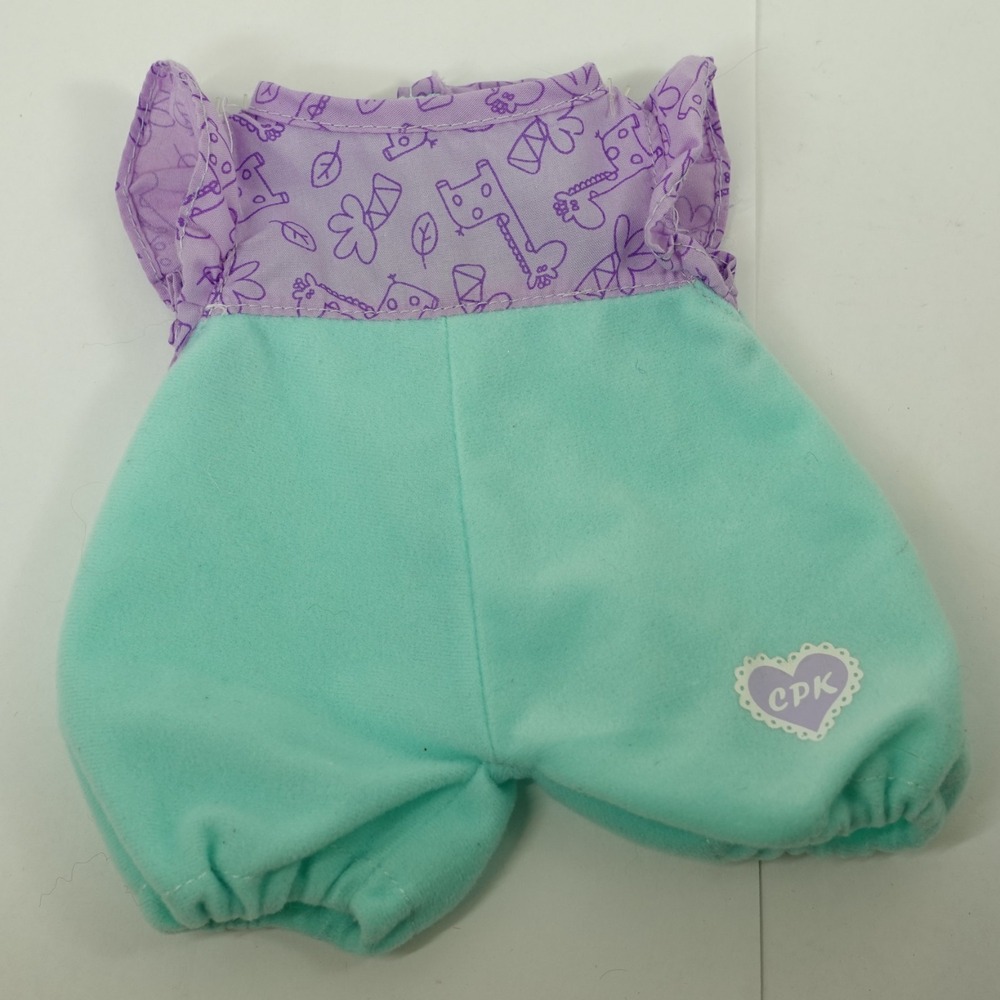 Cabbage Patch Kids CPK baby doll Romper Jumper Giraffe Green Purple girls jungle
